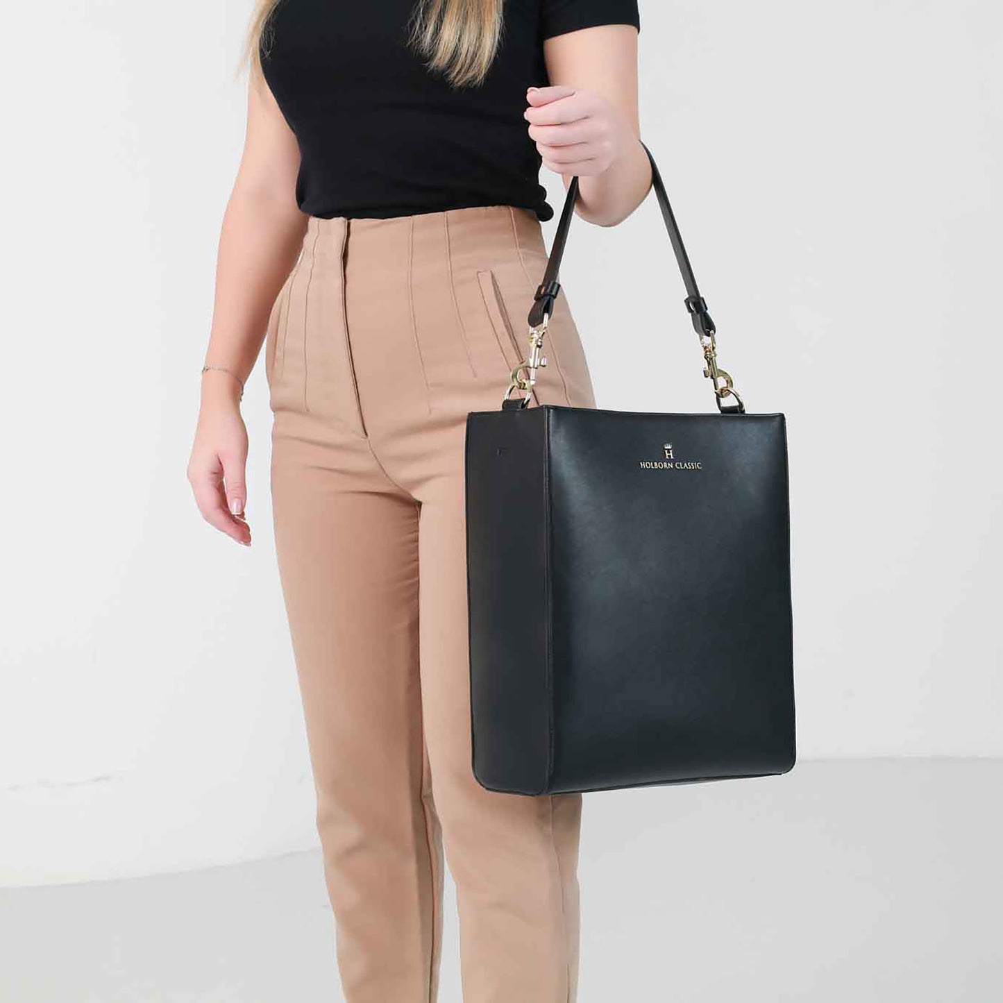 Vertical Tote - Black