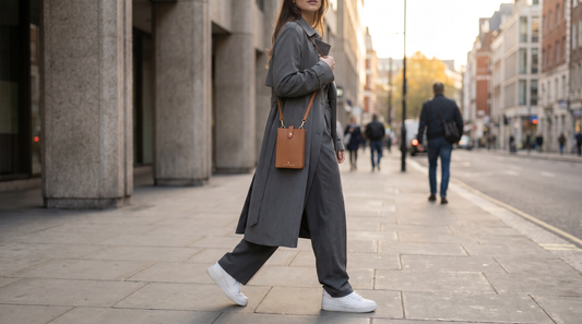 The Bella Leather Phone Pouch Buttoned: Why This Hands-Free Essential Is the Ultimate Summer Accessory