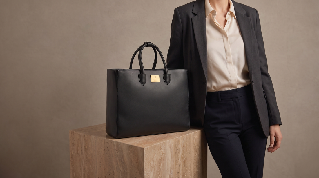 The Tiara Everyday Tote in Black: Versatile Style from Holborn Classic