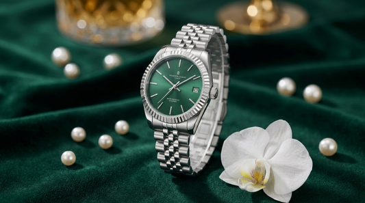 Green with Grace: Meet the London Imperial Green 31mm Silver Watch